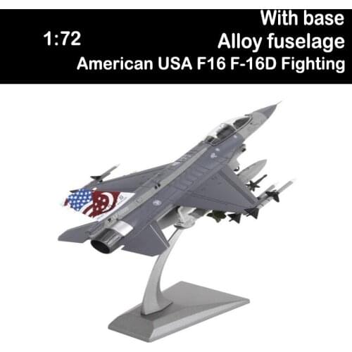 1/72 Scale Navy Army American USA F16 F-16D Fighting Falcon Airplane Models Adult Children Toys Display Show Plane Military Gift