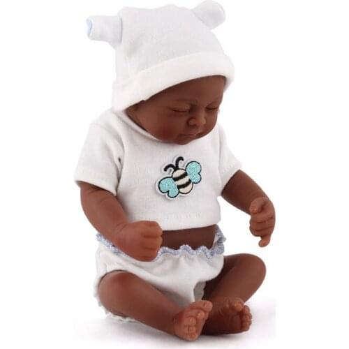 NPKDOLL 11 inch mini baby reborn lifelike baby dolls baby reborn silicone full body dolls and accessories mohair reborn 28 cm