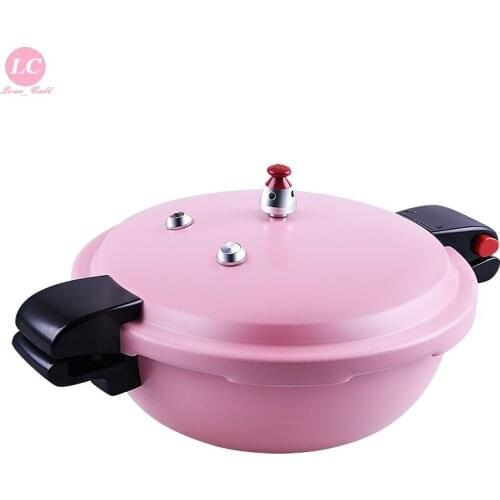 New Kitchen Pressure Cooker (1 MORE GLASS COVER) 22CM Mini Pressure Cooker 2.4L Household Induction Cooker General Purpose