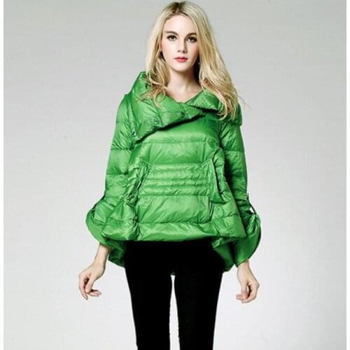 2020 New Winter Women Parka Plus Size Fashion White Duck Down Coat Stand Collar Jacket Female Outerwear