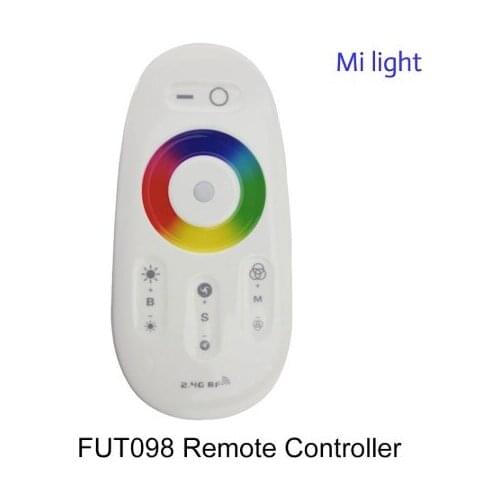 New Milight FUT098 RF 2.4GHz Wireless RGB Brightness and Colorful Touch Screen LED Remote Controller