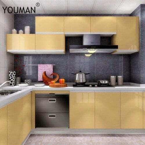 Wallpapers Glitter Waterproof Self Adhesive Sticker PVC Vinyl Wallpaper Roll for Kitchen Wall paper Furniture Desktop Decorative