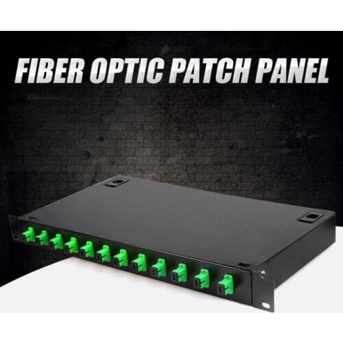 Fiber Optic Terminal Box 12 Cores Desktop SC APC With Adapter Pigtail 12 Ports CAPV Fiber Optical Splice Tray Patch Panel