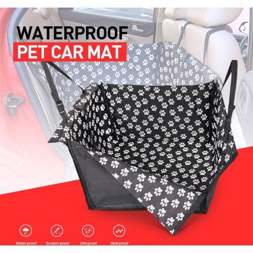 Original Pet Dog Cat Car Rear Back Seat Carrier Cover Portable Pet Dog Mat Blanket Cover Mat Hammock Cushion Protector Carrier