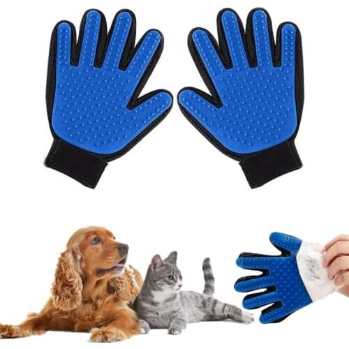 Pet Dog Hair Brush Comb Glove For Pet Cleaning Massage Deshedding Cat Hair Removal Brush Glove Pet Grooming Supply 2 Styles