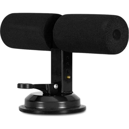 Sit Up Bar Portable Suction Sit Up Bar Push Up Trainer Muscle Training Equipment with 4 Adjustable Heights Sit Up Bar Trainer