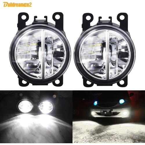 LED Fog Light Assembly For Lincoln Scion Mazda Dacia Duster Solenza Logan Sandero Car Front Bumper Fog Lamp DRL 12V