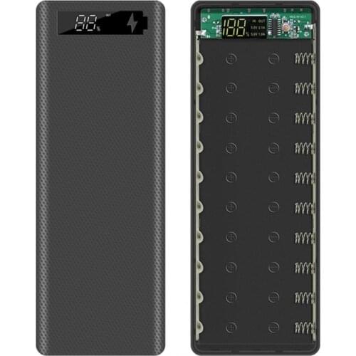 5V/2A Dual USB 10*18650 Power Bank USB Battery Box With Retail Package Charger DIY Case For IPhone11 X Samsung S10 Plus