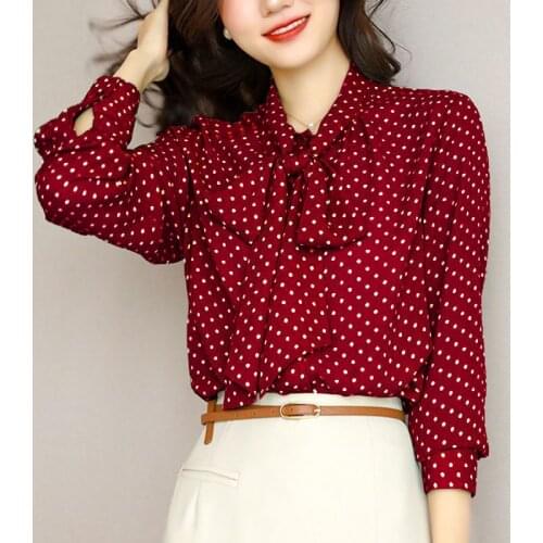 Блузки в горошек WMWMNU China At AliExpress