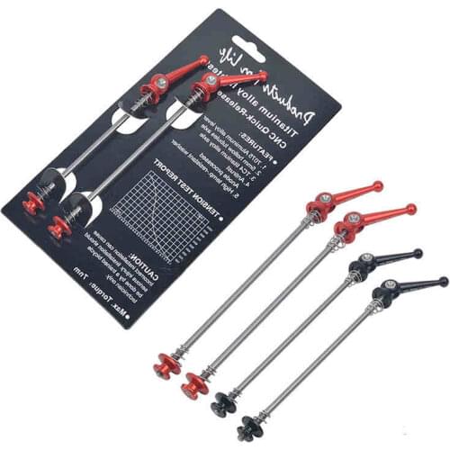 XI.XIM 1Pcs Titanium Alloy Ultralight QR 74/100/130/135mm MTB Mountain Folding Road Bike Bicycle Cycling Durable Quick Release