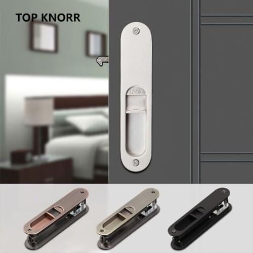 Zinc alloy sliding door lock sliding door hook lock red indicator Japanese bedroom toilet anti-theft wood door lock hardware