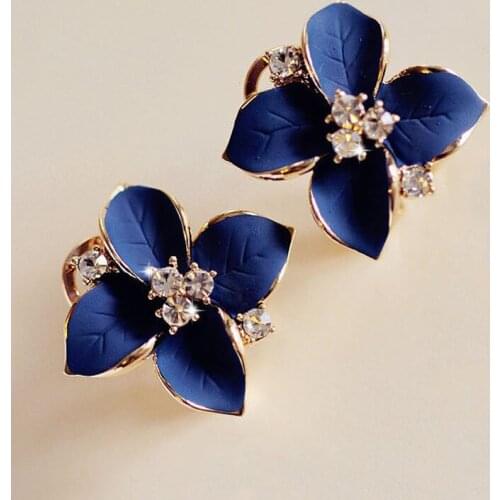 1Pair Womens Camellia Of Design Of Flower Pattern Earrings Bohemian Earrings Bijuteria Feminina Drop Shipping Women Fashion Gir