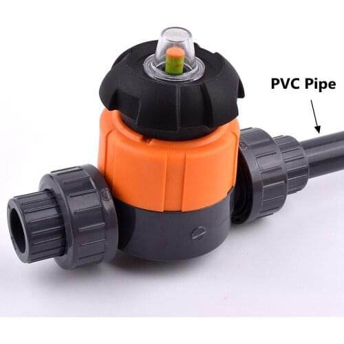 1PC 20mm~63mm UPVC Pipe Diaphragm Ball Valve Aquarium Fish Tank Garden Irrigation Industrial Water Treatment Connector Fittings