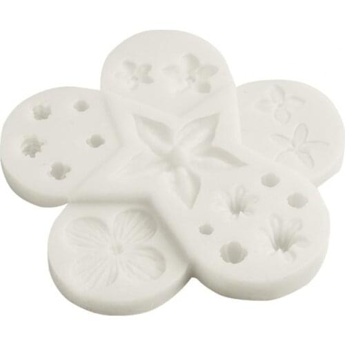 1Pcs Rose Flowers Leaves Pattern Silicone Mold Fondant Cake Form Chocolate Mold Soap Mould Wedding Cake home Decorating Tools