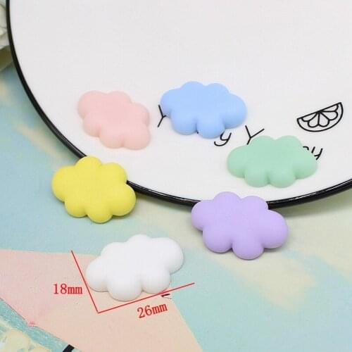10pcs/lot Clouds Resin Accessories for Craft Supplies Ornaments Jewelry Materials Shell Patch Arts Kids Hair Materials
