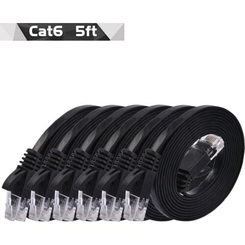 10pack 0.5m cable CAT6 Flat UTP Ethernet Network Cable RJ45 Patch LAN cable