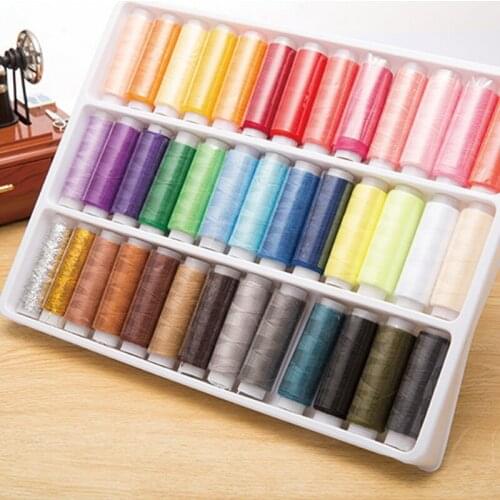 39pcs /Mixed Colors Polyester Spool Sewing Thread Sewing Machine parts