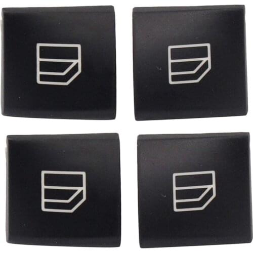 4PCS Driver Window Switch Button Covers for Mercedes Benz C-Class W204 E-Class W212 GLK-Class