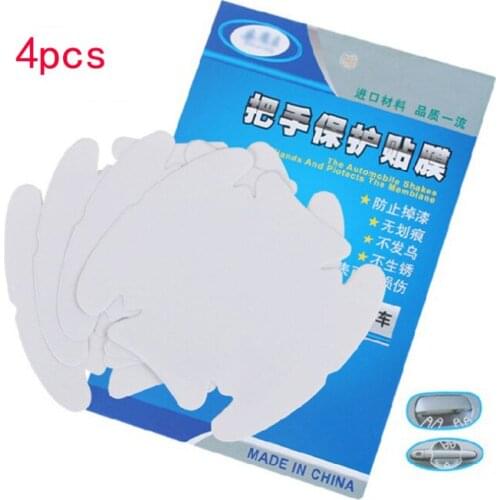 Universal 4Pcs Car Stickers Door Handle Protection Film Invisible Car Handle Scratches Automobile Shakes Car Protector Films