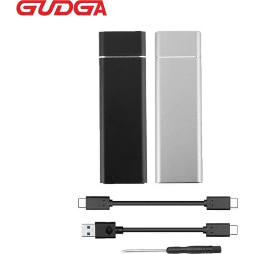 GUDGA M2 SSD Case Usb 3.1 to M.2 NGFF SATA Enclosure Solid State Drive Adapter Hd Externo Box Portable UASP For 2242 2260 2280