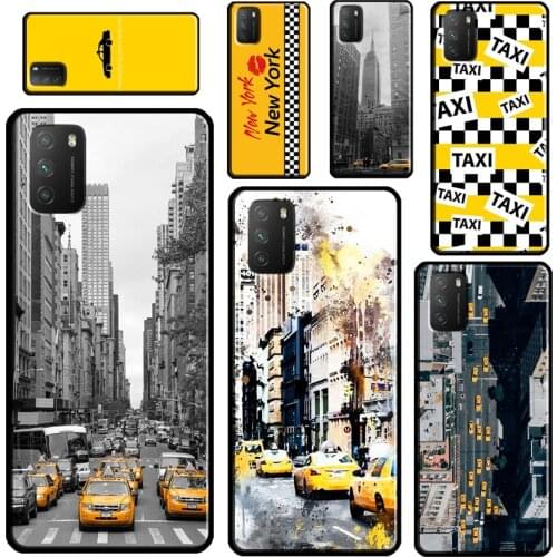 NYC Yellow Taxi Cabs For POCO X3 M3 F1 F2 Pro F3 Case For Xiaomi Mi 11 9T 10T Pro Mi 9 8 Note 10 Lite Cover