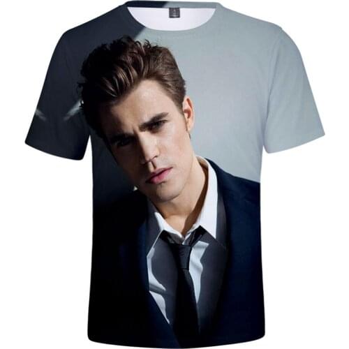 TV Series The Vampire Diaries 3D Printed T-shirts Men Women Fashion Casual Harajuku O-Neck Streetwear Short Sleeve Oversize Top