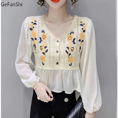 Длинные блузки GeFanShi China At AliExpress