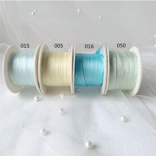 Woodenspools 7mm pure silk ribbon 100% silk embroidery ribbon hand dyed high quality Handmade doll decorate ribbon pure silk