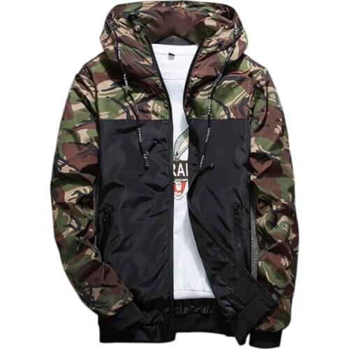 Mens Jacket Jacket Outward StreetSpring Fall Fall For Casual Men Camouflage Hoodie Mens Jacket Dwaterproof Water Jacket 2020