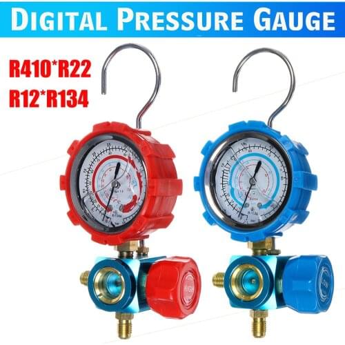 R410 R22 R12 R134 Digital Manifold Gauge Set HVAC A/C Refrigeration