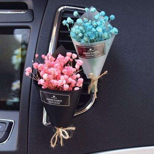 Car Air Freshener Car Flavoring Interior Car Accessories Air Vent Dry Foam Flower Ornaments Car Perfume Women Flavoring For Car
