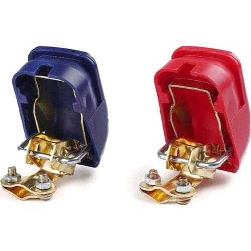 A Pair Positive & Negative Electrode Quick Release Lift Off Connector Clamps Car Battery Terminals Car Accessories