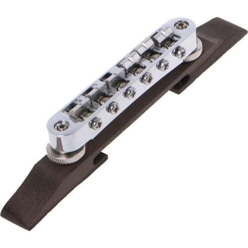 Adjustable Rosewood Bridge Roller Saddles For Les Paul Jazz Guitar