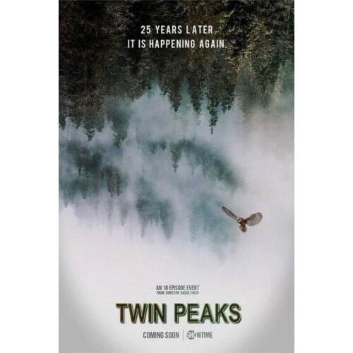 Twin Peaks Movie Art Film Print Silk Poster Home Wall Decor 24x36inch