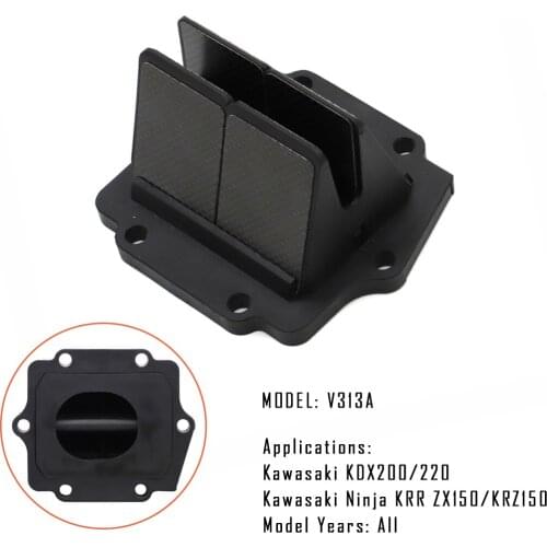 V313A V force 3 Reed Valve Carbon Fiber reed V-Force For Kawasaki 150cc KDX200/220 Ninja KRR ZX150/KRZ150
