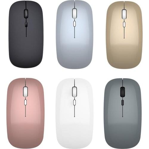 Ultra-thin Portable Dual Mode Bluetooth5.0 Mouse + 2.4Ghz For PC Laptop