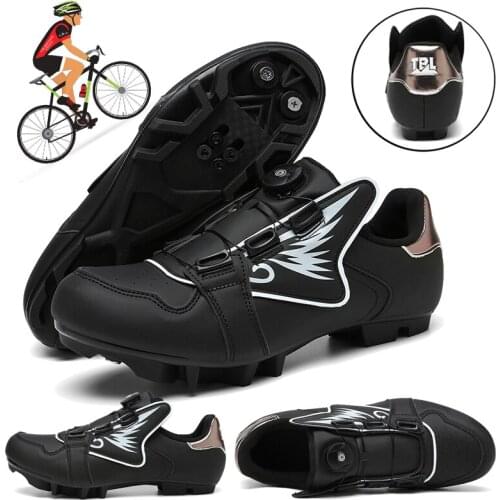 New MTB Bike Cycling Shoes Men Four Seasons Sports Route Plywood Road Dirt Bike Spd Cycling Shoes Women Self-locking Racing Shoe