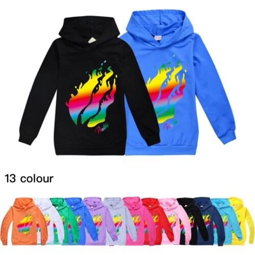 Spring Autumn Boys Sweatshirt Cotton PrintThe flameKids Hoodies Girls Clothes Children Long Sleeve T-shirt Top Tees Costumes