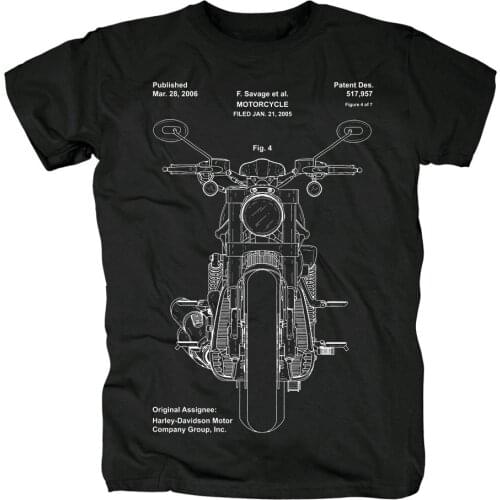 Vintage American Casual Amekaji black shirt classic motorcycle 100%Cotton camiseta Streetwear punk illustration cycle club