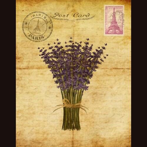 VINTAGE GARDEN LAVENDER METAL TIN SIGN POSTER WALL PLAQUE