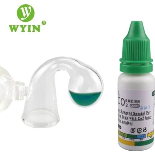 Wyin Aquarium CO2 Indicator Solution Fish Tank Liquid Test PH Long-term Monitor CO2 Bubble Counter For Plant ADA quality