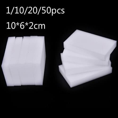 1/10/20/50pcs 10*6*2cm Melamine Sponge Magic Sponge Eraser For Kitchen Office Bathroom Clean Accessory/Dish Cleaning