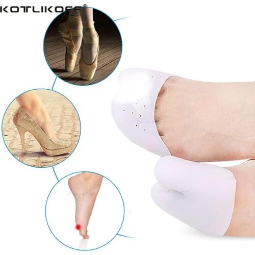 1 Pairs Silicone Toe Sleeve Foot Protection Ballet High Heels Hallux Valgus Gel Protective Protector Care Tool Massge Toe Pad