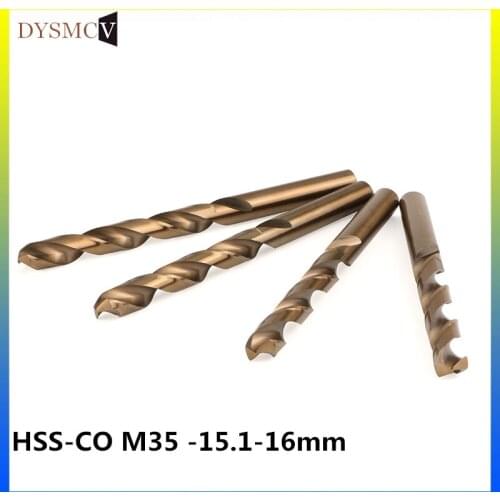 16.1, 16.2, 16.3, 16.4, 16.5, 16.6, 16.7, 16.8, 16.9 17mm HSS-CO M35 good quality, high cost of twist drills for CNC lathe tool