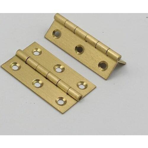 2 inch copper hinge exquisite cabinet mahogany furniture door hinge with screw x10