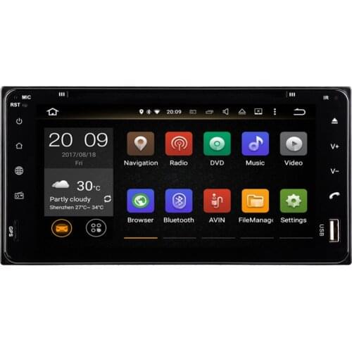 8 Core Android 8.0 Car Radio Stereo Universal Model For Toyota Fortuner Corolla Vios Yaris Hilux CD DVD Player GPS Navigation