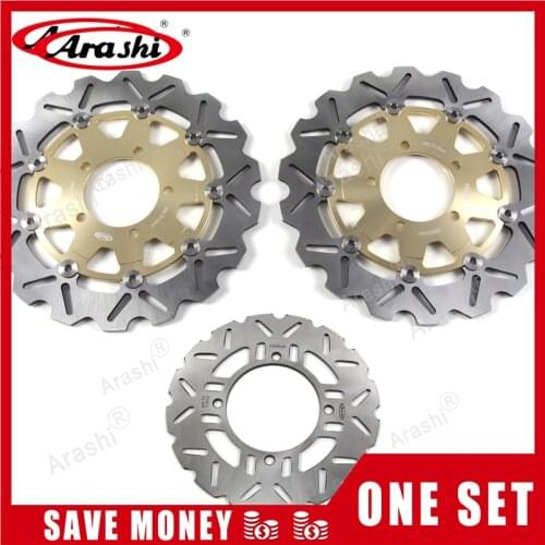 Arashi 1 Set For KAWASAKI VERSYS 1000 2012 2013 2014 CNC Front Rear Brake Disc Brake Rotors Z750/Z750 ABS 2007-2012