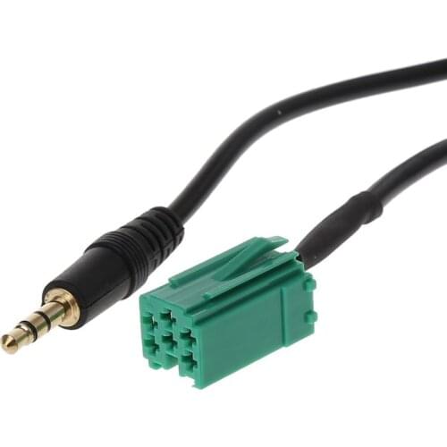 Car Radio MP3 Auxiliary Adapter Aux Input Jack Lead Cable Adapter With Radio Keys For Renault 2005-2011 Clio Megane Laguna Modus