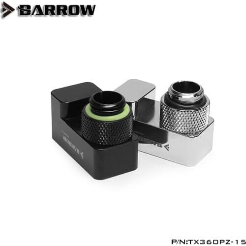BARROW G1/4" 360 Rotary Offset Connector Suitable for Adjustment Connection Less Than 15mm Cooling Metal Adapter Male to Famale