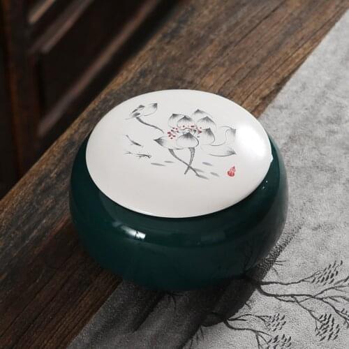 Big Size Tea Canisters 500g Tea-Leaf Tin Ceramic Sealed Caddy Gift Porcelain Kitchen Storage Jar Coffee Box